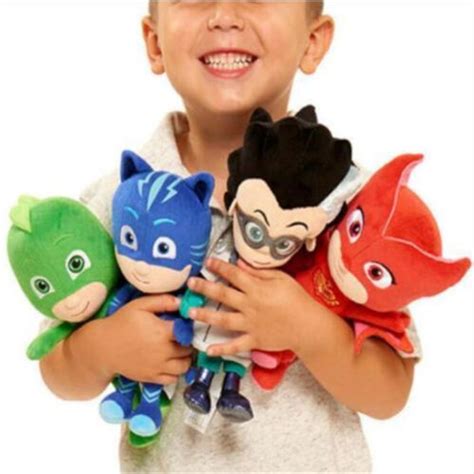 1 Or 4pcs Pj Masks Gekko Catboy Owlette Romeo Plush Doll Toys Stuffed