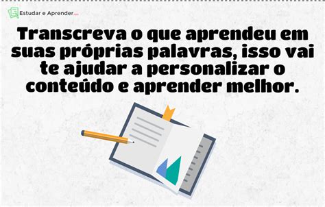 Dicas Para Estudar E Aprender Mais F Cil Projeto Estudar E Aprender