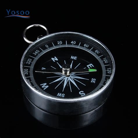 Pocket Mini Camping Hiking Compasses Lightweight Aluminum Outdoor Travel Compass Navigation