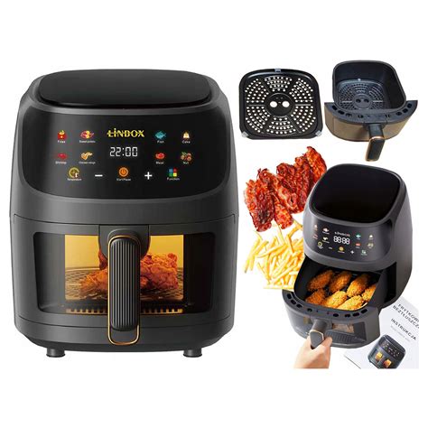 FRYTKOWNICA BEZTŁUSZCZOWA AIR FRYER LINBOX CZARNA 1400W