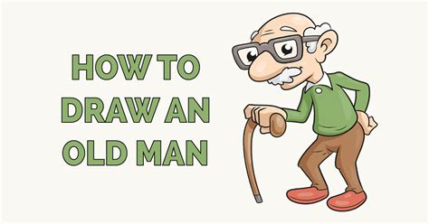 How To Draw An Old Man Really Easy Drawing Tutorial