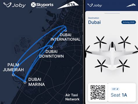 Dubai Flying Taxis The Route Cost Travel Time And When We Ll Get