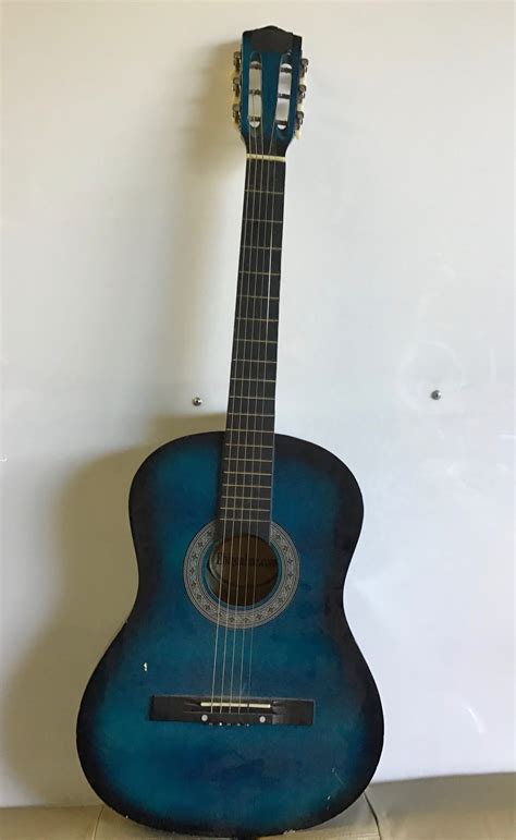 Blue Acoustic Guitar ⋆ Movie Prop Rentals