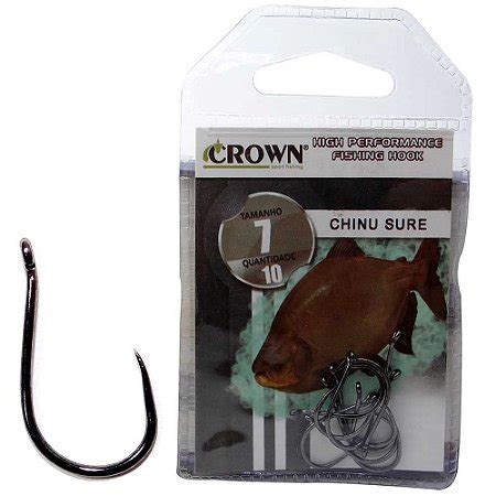 Anzol Crown Chinu Sure Black C Martinelli Pesca E N Utica As