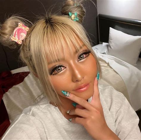 Gyaru Hair Gyaru Makeup Cute Eye Makeup Makeup Looks Hair Makeup