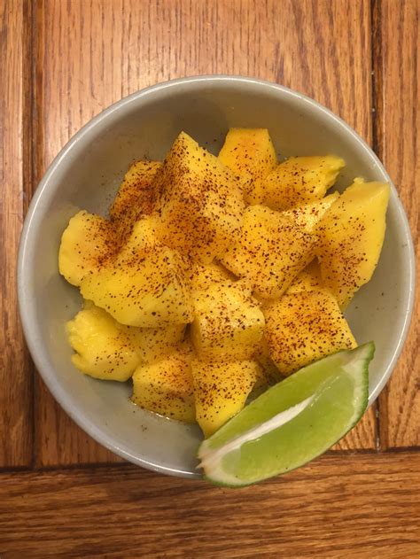 Homemade Mango With Chili Powder Salt And Lime R Food