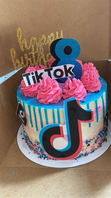 Tiktok Cake Cool Birthday Cakes Special Birthday Cakes Birthday Cake