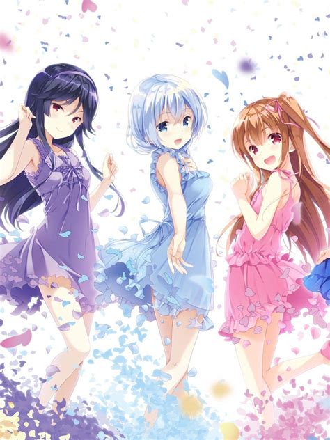 Three Anime Girl Friends Wallpapers - Wallpaper Cave