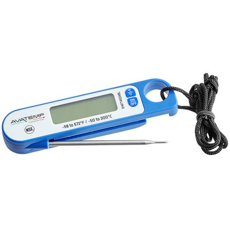 Avatemp 3 Blue Digital Folding Probe Thermometer With Magnet