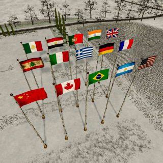 FS22 International Flags Pack V1 0 Landwirtschafts Simulator 25 Mods