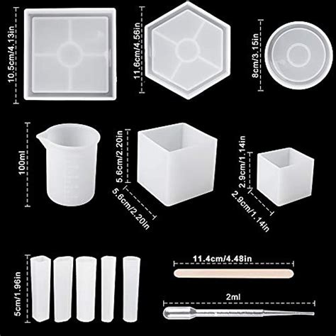 Moldes De Resina De Silicona Para Posavasos Cuadrados Mercado Libre