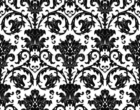 Royal Damask Seamless Floral Wallpaper Stock Vector Illustration Of