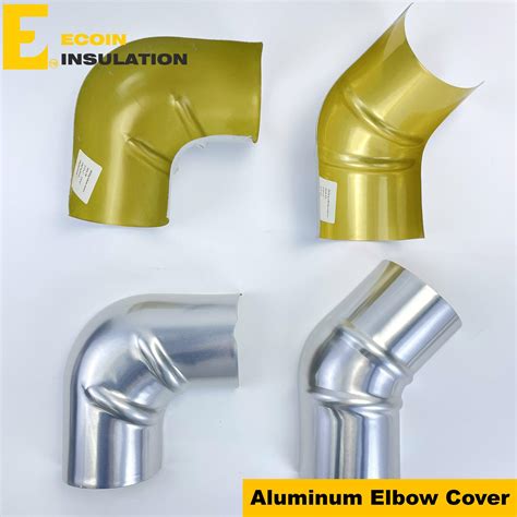 Pipe Fittings Insulation 3003 Aluminum Elbow Tee Insulation Cover Aluminum 2 Half Pressed