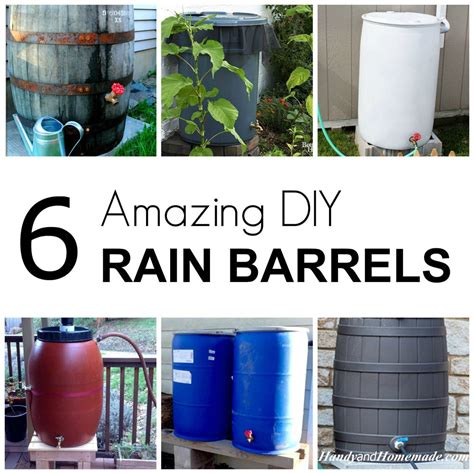 6 DIY Rain Barrels How To Make A Rain Barrel Tutorials Rain Barrel