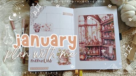 January Plan With Me Weekly Setup Magical Apothecary Theme YouTube