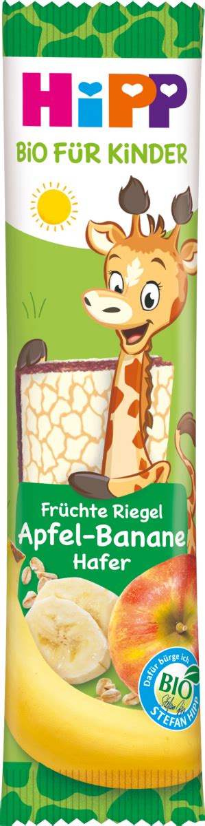 Hipp Fruchtriegel Fr Chte Freund Giraffe Apfel Banane Hafer Ab Jahr