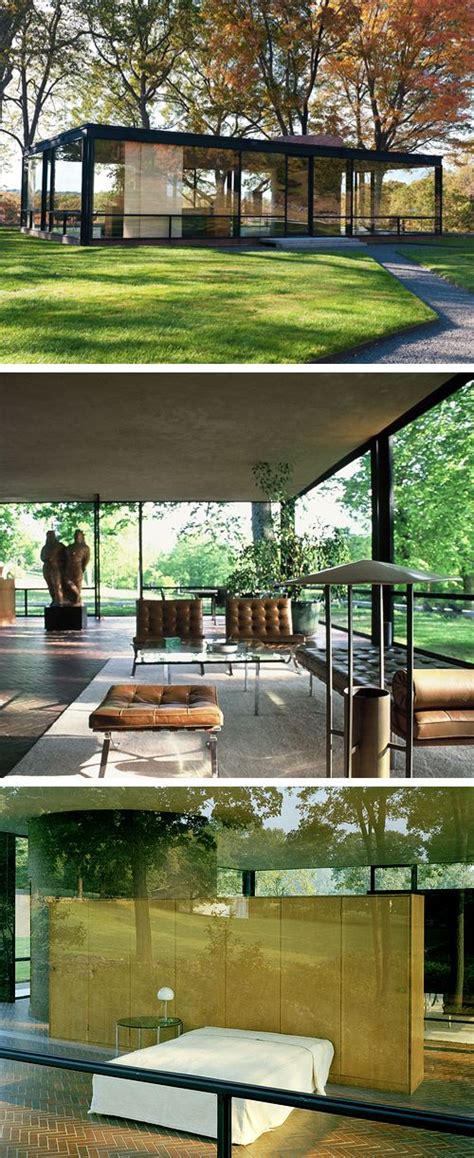 The Glass House By Philip Johnson 1949 New Canaan Ct Usa Mid Century Architecture Space