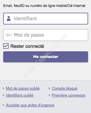 Sfr Fr Sfr Espace Client Gestion De Mon Compte