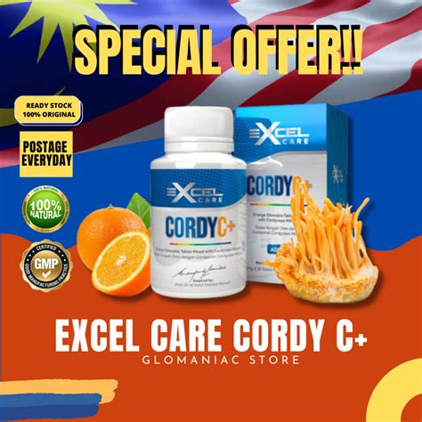 Excel Care Cordy C Cordyceps Militaris Orange Chewable Tablet