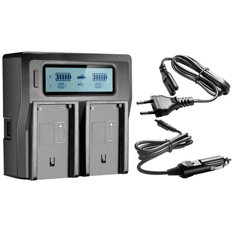 New Lcd Dual Battery Fast Charger For Panasonic Ag Vbr Vbr Vw Vbd