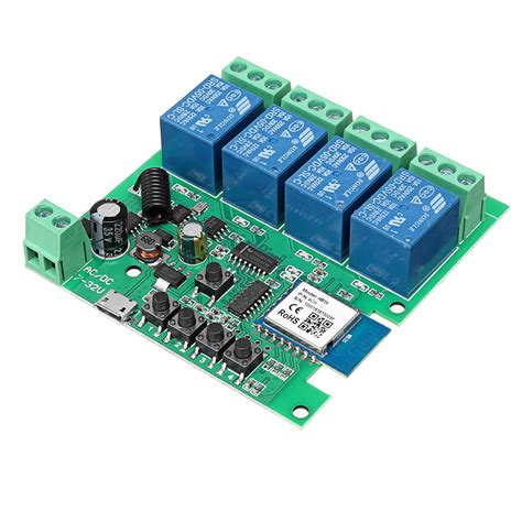 Eachen Tuya Rf Wifi Way Relay Module Momentary Self Lock Interlock