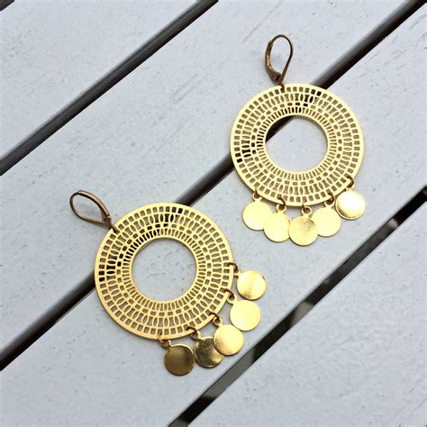 Gold Boho Necklace Hoops Jewellery By Misskukie