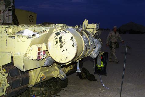 The Rear Of A British Challenger Main Battle Tank Mbt Showing The