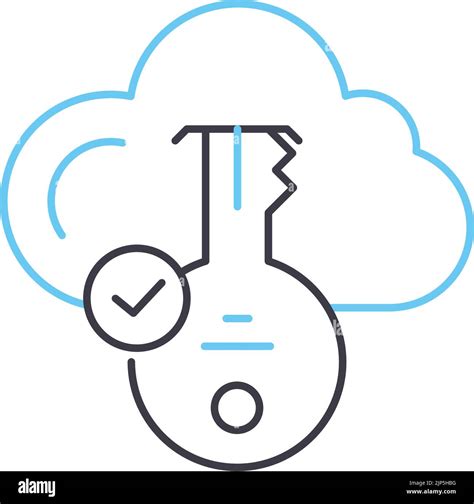 Icono De L Nea De Acceso A La Nube S Mbolo De Contorno Ilustraci N