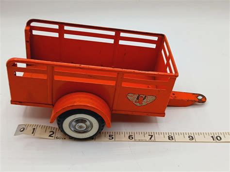 Vintage 1960s Nylint Open Top Pressed Steel Ford U Haul Trailer 10¾