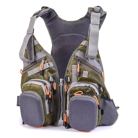 Blusea Mesh Fly Fishing Vest Backpack Breathable Outdoor Fishing Vest