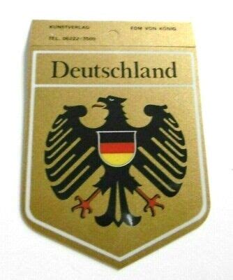 Souvenir Aufkleber Deutschland Wappenadler Bundesadler Brd Er