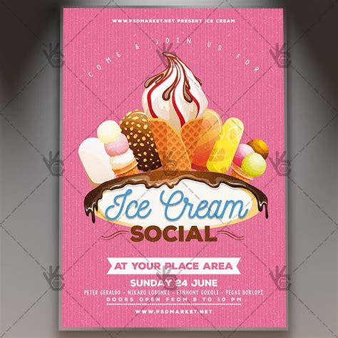 Ice Cream - Premium Flyer PSD Template | PSDmarket