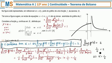 Continuidade Teorema De Bolzano Matem Tica Ano Youtube