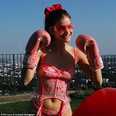 Barbara Palvin Stuns In Red Lace Lingerie To Promote New For Love