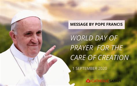 Message By Pope Francis World Day Of Prayer For The Care Of Creation