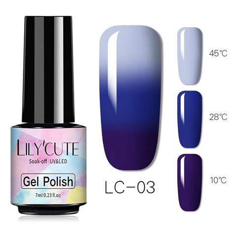 Buy Lilycute Ml Layers Thermal Gel Polish Color Changing Colorful