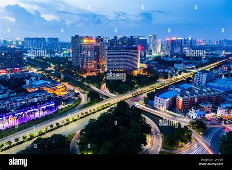 City Night Scene Stock Photo - Alamy