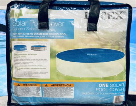 Intex Solar Pool Cover Ft Diameter Easy Set And Frame Pools For Ft