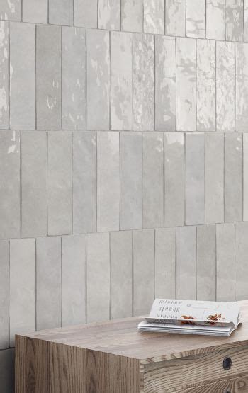 Cloé 2 5 x 8 Ceramic Tile in Grey Tiles Tile layout Kitchen