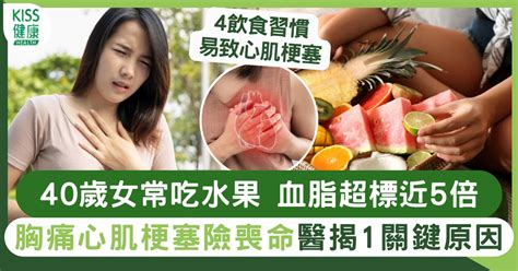 果糖｜40歲女常吃水果胸痛心肌梗塞險喪命 血脂超標近5倍 醫揭1關鍵原因