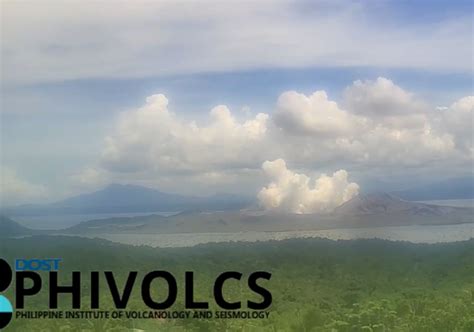 Taal Volcano Phreatic Eruption Observed Phivolcs Gma News Online