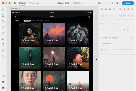 Learn How To Create Repeating Elements In Adobe XD Using Repeat Grid