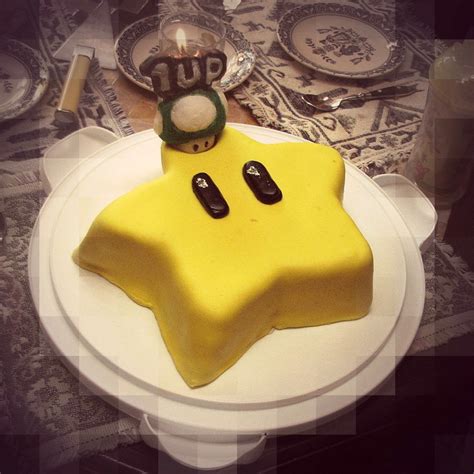 Mario Star Cake