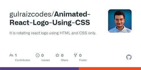GitHub - gulraizcodes/Animated-React-Logo-Using-CSS: It is rotating ...
