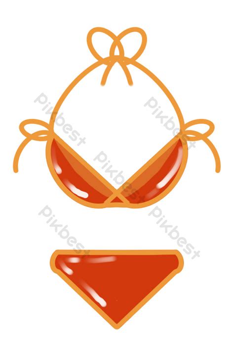 Bikini De Verano Naranja Elementos Graficos Plantilla PSD Descarga Gratuita Pikbest