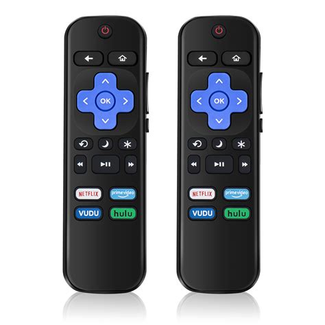 (Pack of 2) Replaced Remote Control for Roku TV, Compatible with TCL Roku/Hisense Roku/Element ...