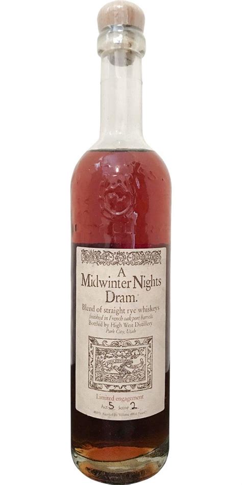 Review 69 Midwinter Nights Dram Blind Acts 10 R Bourbon 60 Off