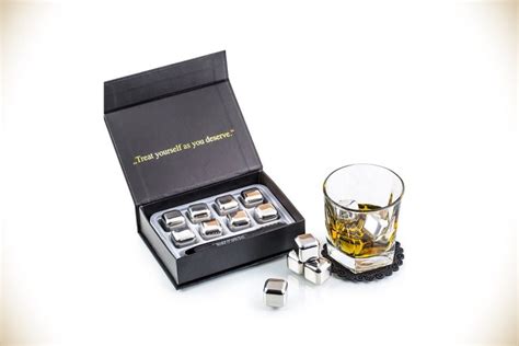 Stainless Steel Whiskey Stones Set Bourbon Culture