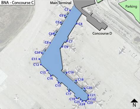 Nashville Airport Parking Map