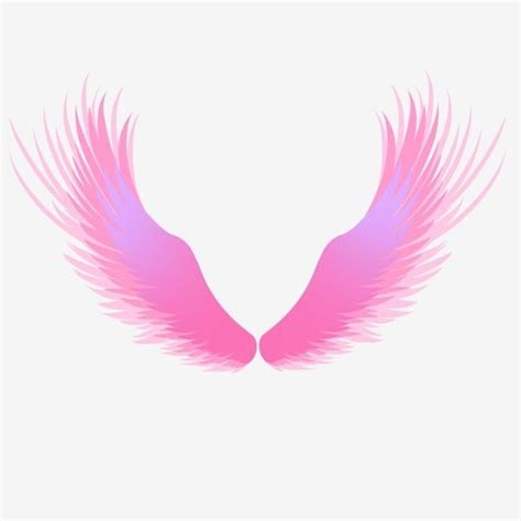 Wing Pair Clipart Hd PNG Hand Drawn Wings Beautiful Wings Pink Wings A